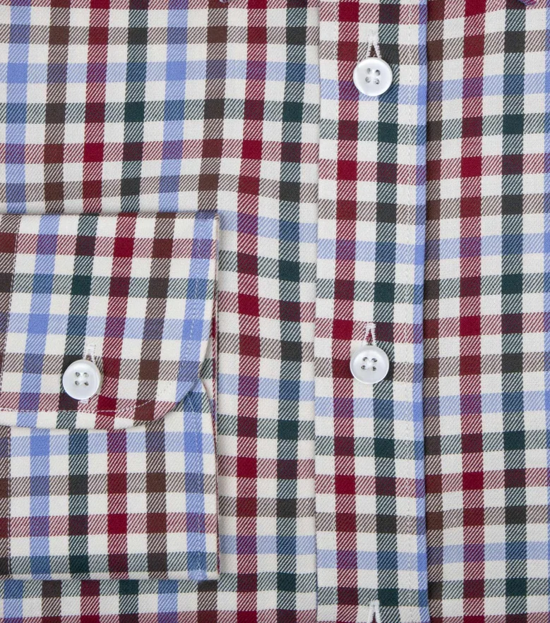 Camisa de popelina blanca lisa de fácil planchado