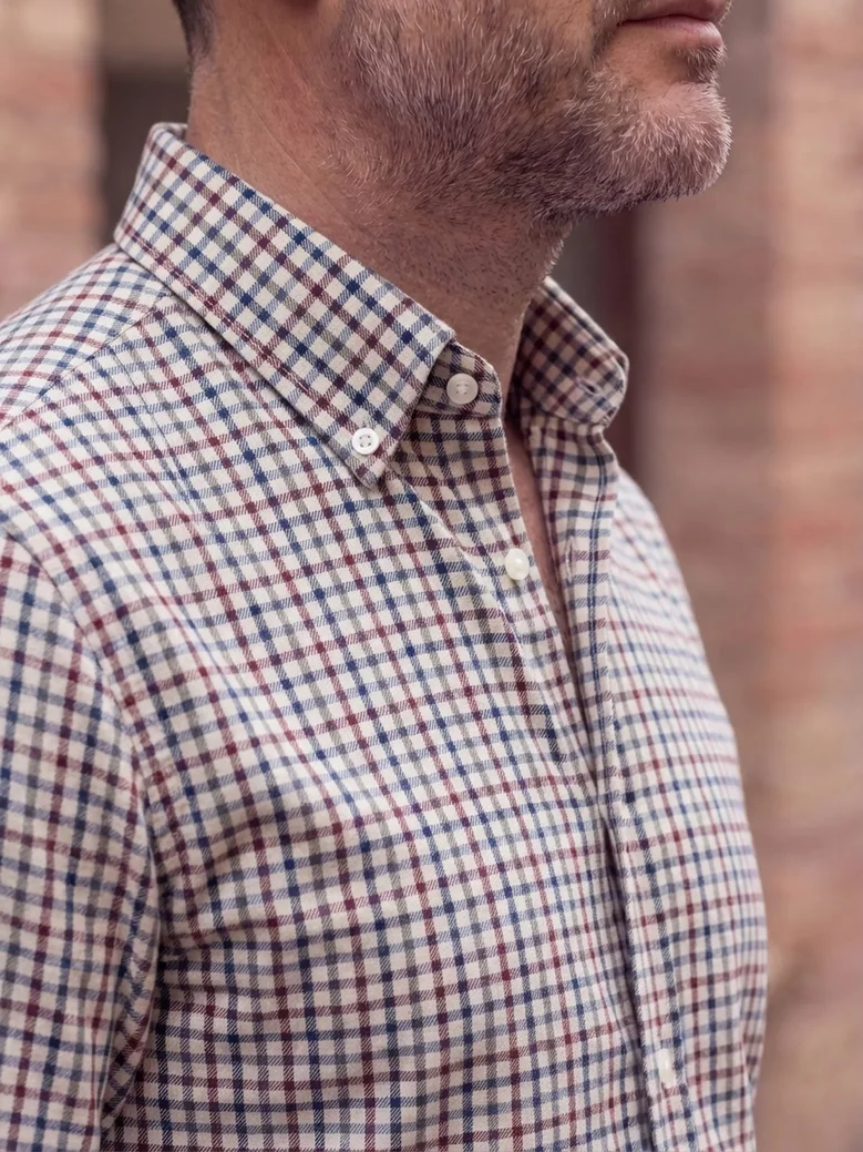 Camisa de popelina blanca lisa de fácil planchado