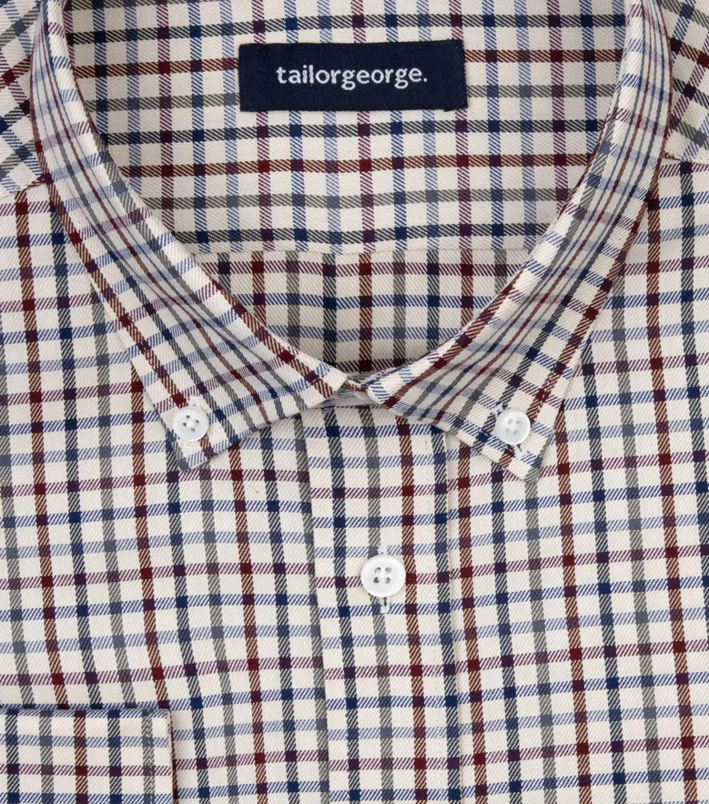 Camisa de popelina blanca lisa de fácil planchado