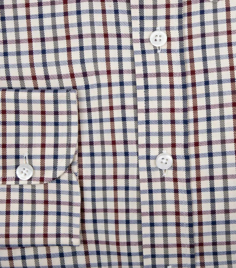 Camisa de popelina blanca lisa de fácil planchado