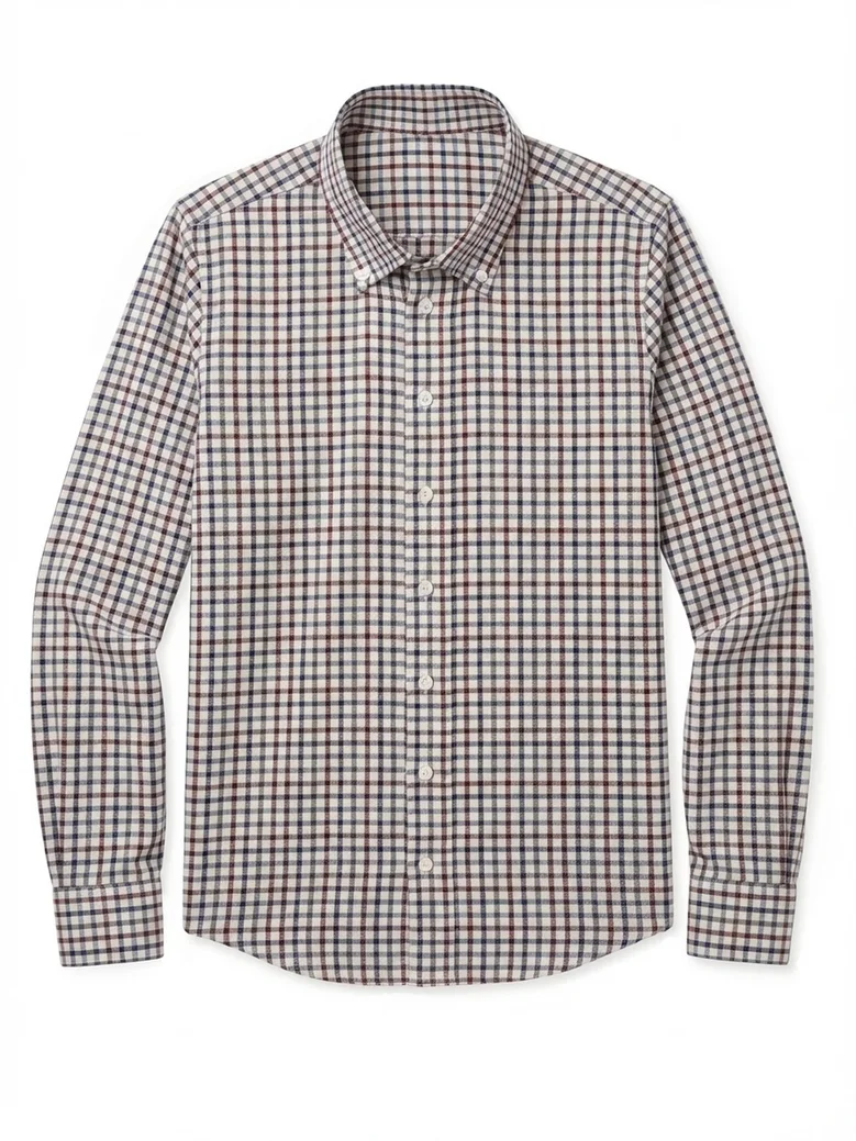 Camisa de popelina blanca lisa de fácil planchado