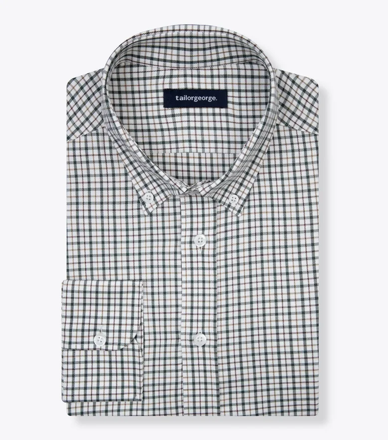 Camisa de popelina blanca lisa de fácil planchado