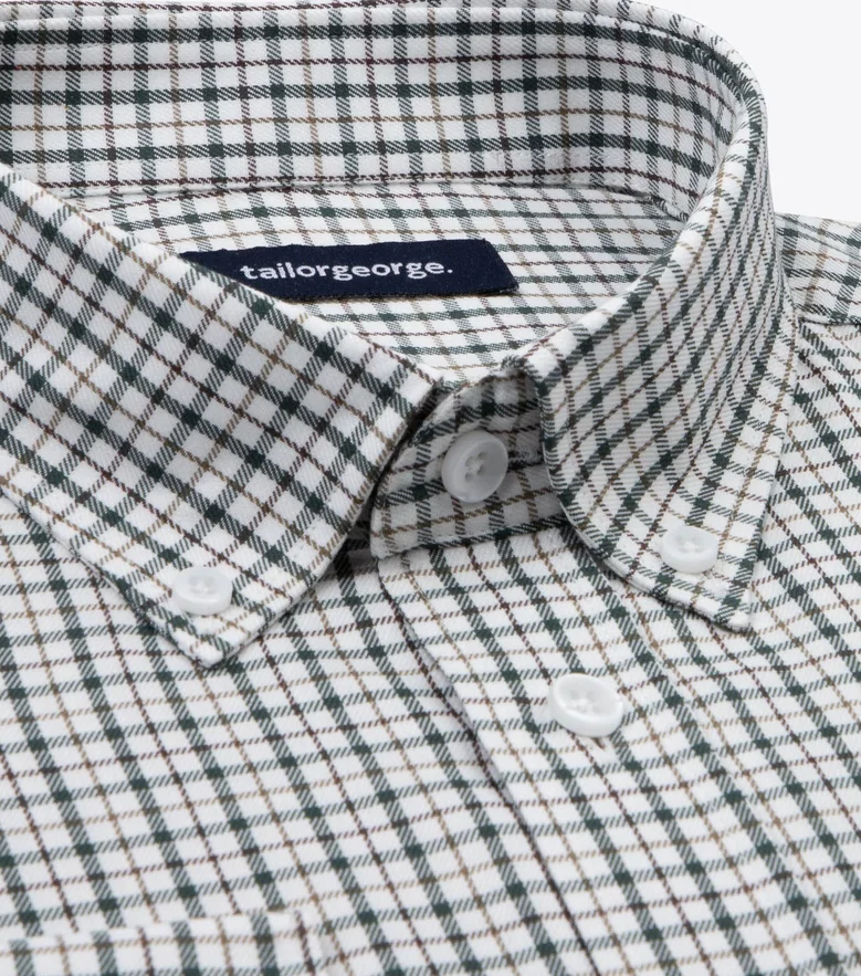 Camisa de popelina blanca lisa de fácil planchado