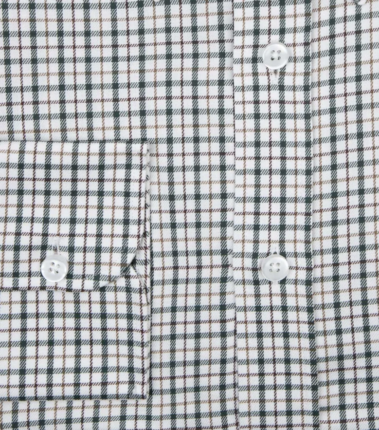 Camisa de popelina blanca lisa de fácil planchado