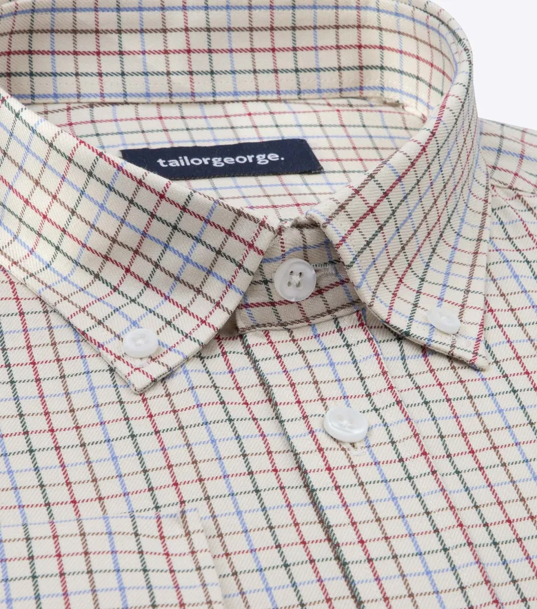 Camisa de popelina blanca lisa de fácil planchado