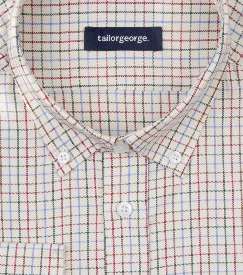 Camisa de popelina blanca lisa de fácil planchado