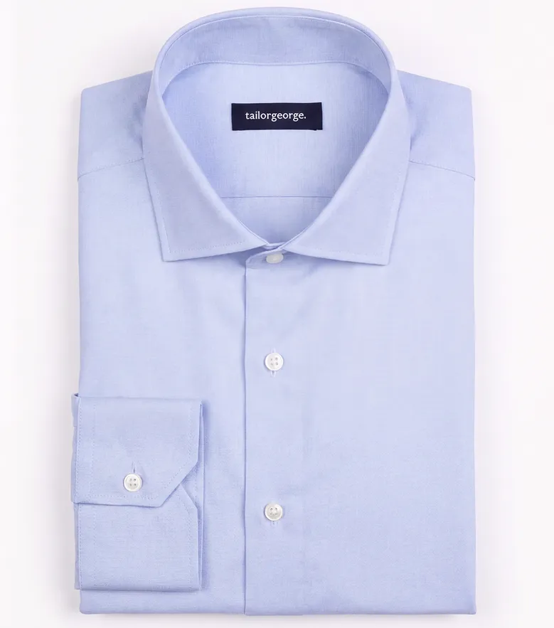 Camisa de popelina blanca lisa de fácil planchado