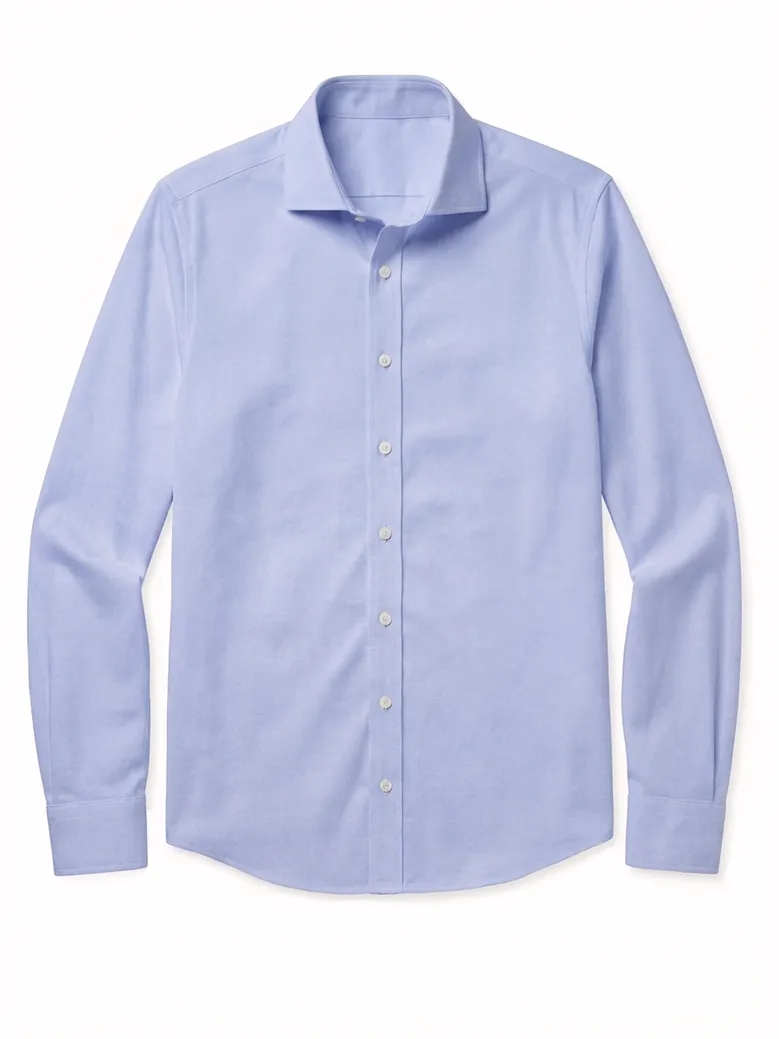 Camisa de popelina blanca lisa de fácil planchado