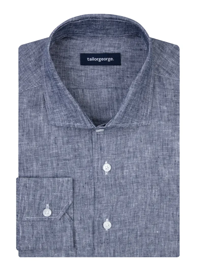 Camisa de popelina blanca lisa de fácil planchado