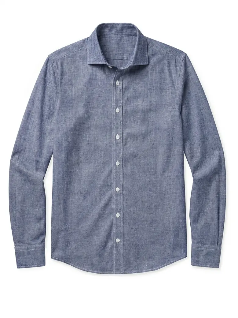 Camisa de popelina blanca lisa de fácil planchado