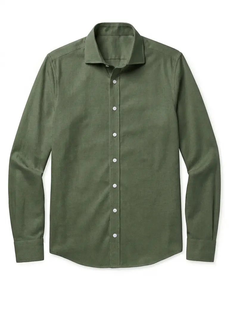 Camisa de popelina blanca lisa de fácil planchado