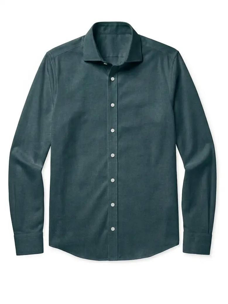 Camisa de popelina blanca lisa de fácil planchado