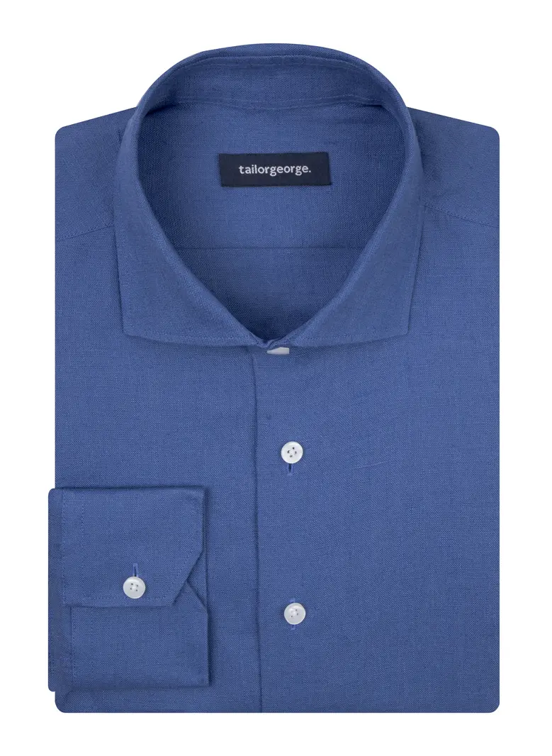 Camisa de popelina blanca lisa de fácil planchado