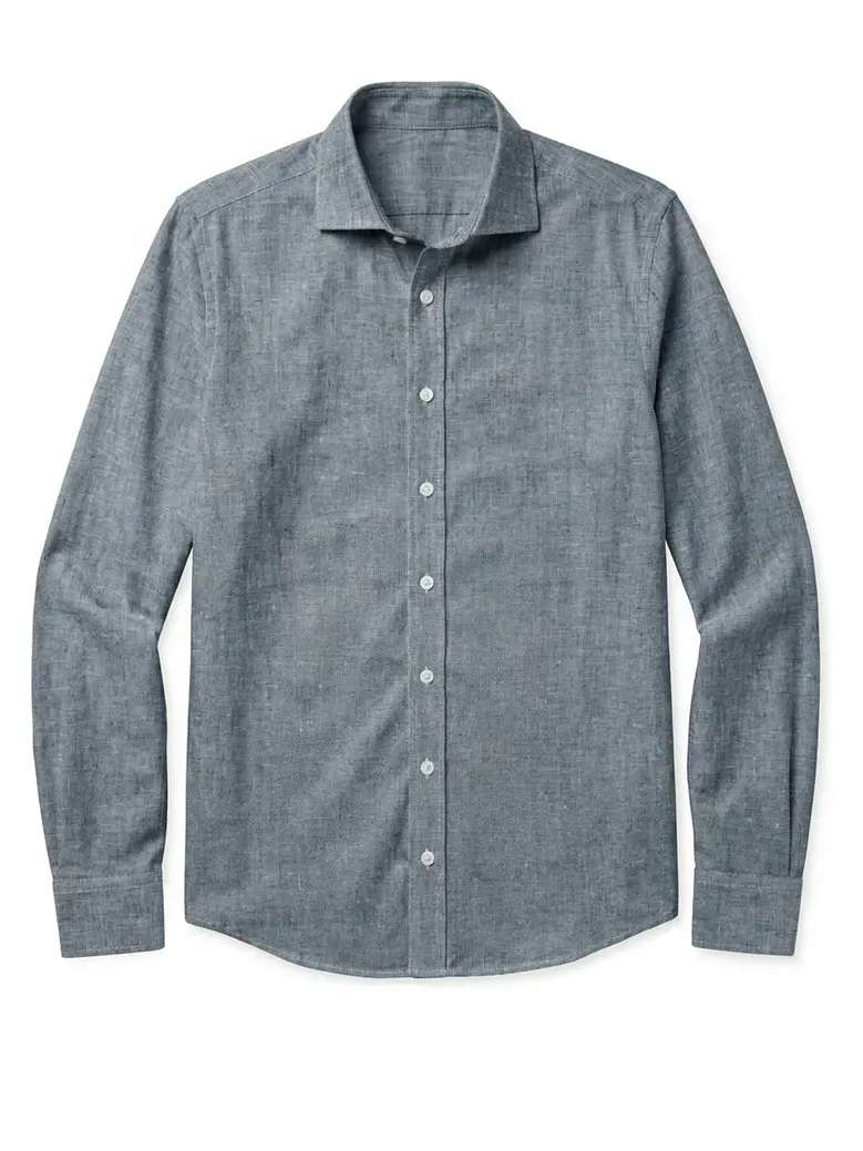 Camisa de popelina blanca lisa de fácil planchado