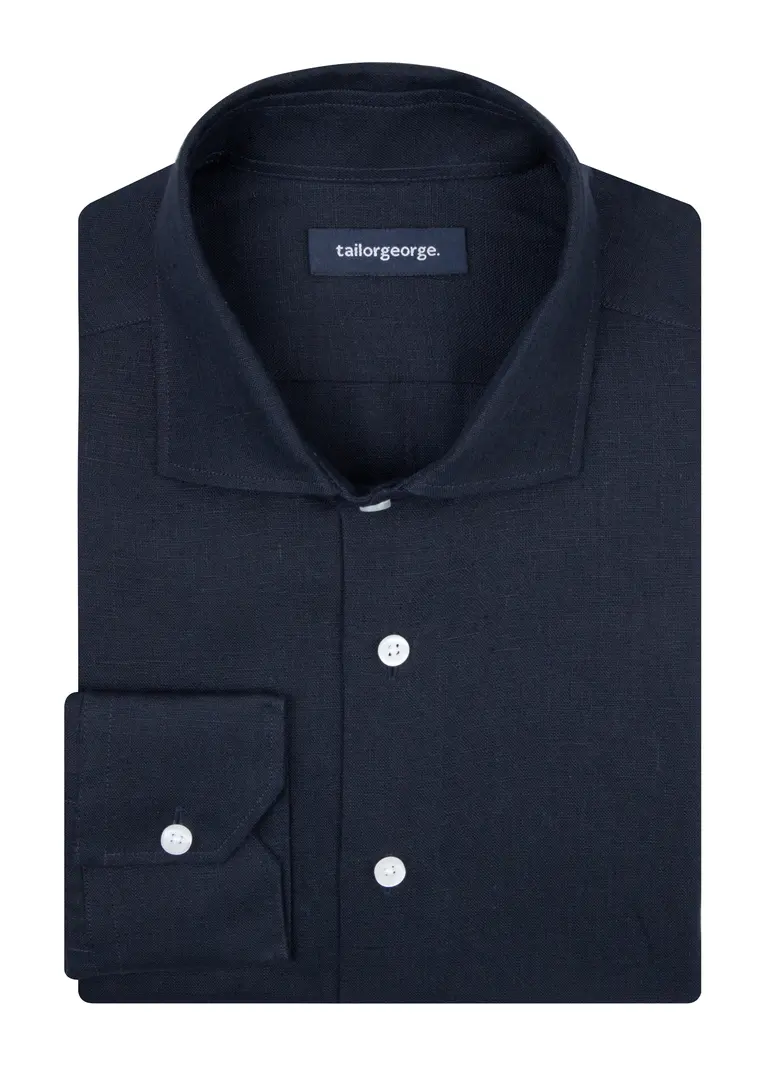 Camisa de popelina blanca lisa de fácil planchado