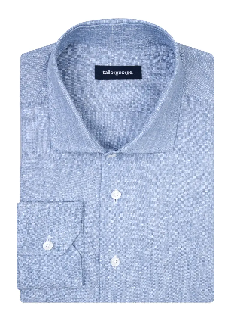 Camisa de popelina blanca lisa de fácil planchado