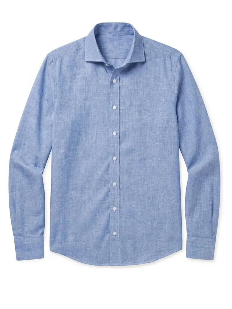 Camisa de popelina blanca lisa de fácil planchado