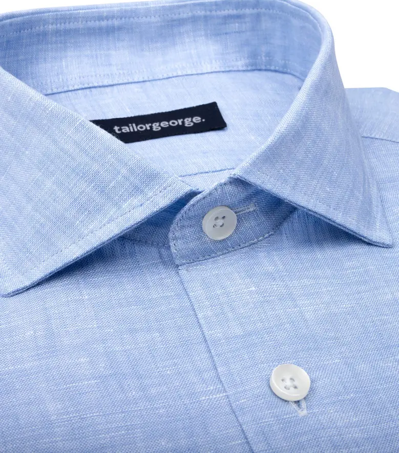 Camisa de popelina blanca lisa de fácil planchado