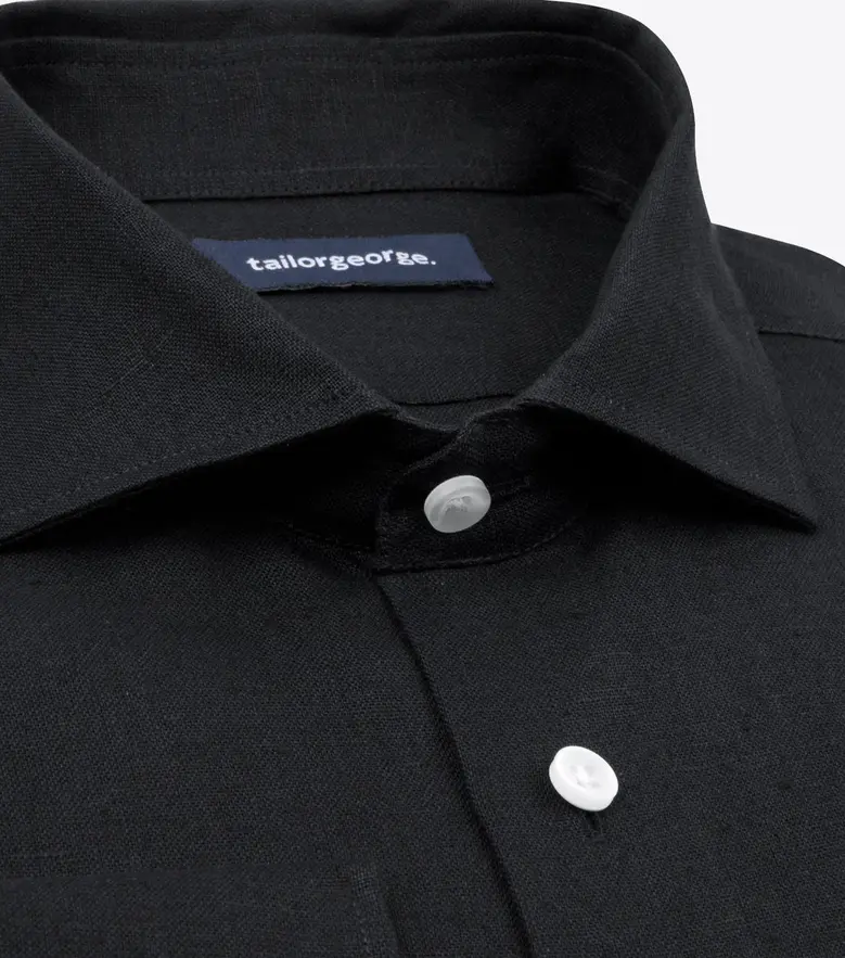Camisa de popelina blanca lisa de fácil planchado