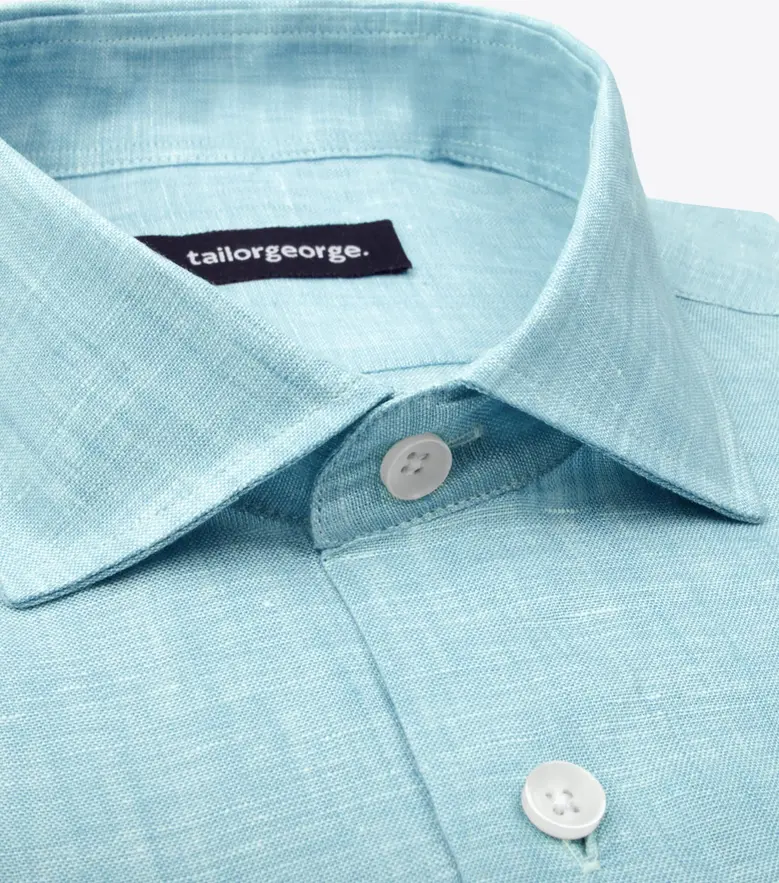 Camisa de popelina blanca lisa de fácil planchado
