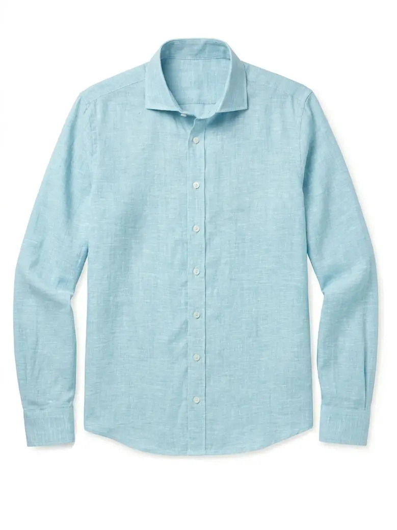Camisa de popelina blanca lisa de fácil planchado