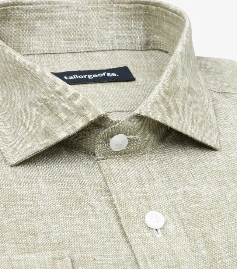 Camisa de popelina blanca lisa de fácil planchado