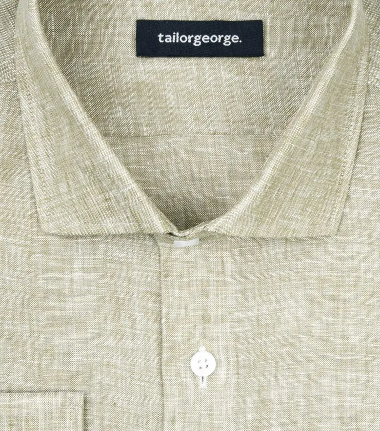 Camisa de popelina blanca lisa de fácil planchado