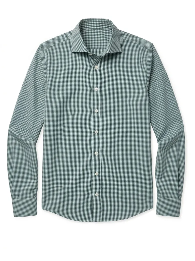 Camisa de popelina blanca lisa de fácil planchado