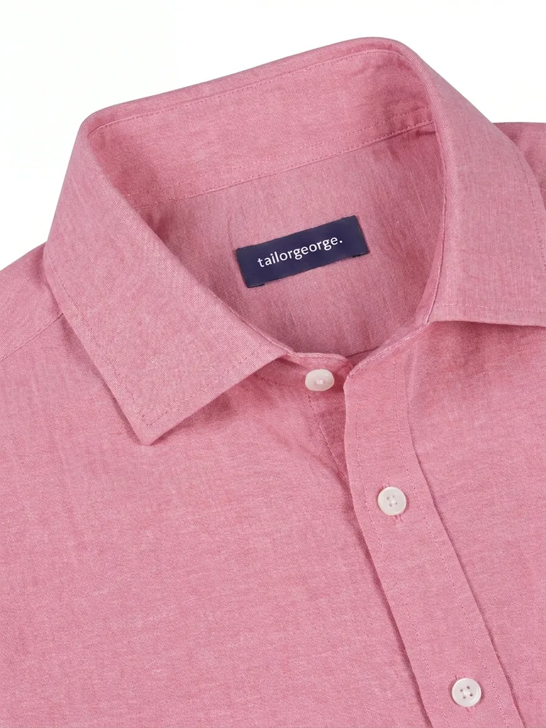 Camisa de popelina blanca lisa de fácil planchado