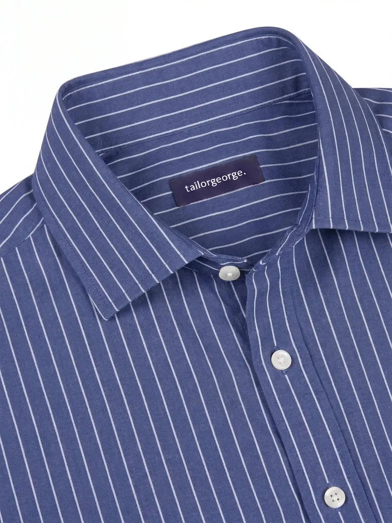 Camisa de popelina blanca lisa de fácil planchado