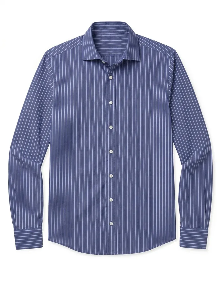 Camisa de popelina blanca lisa de fácil planchado