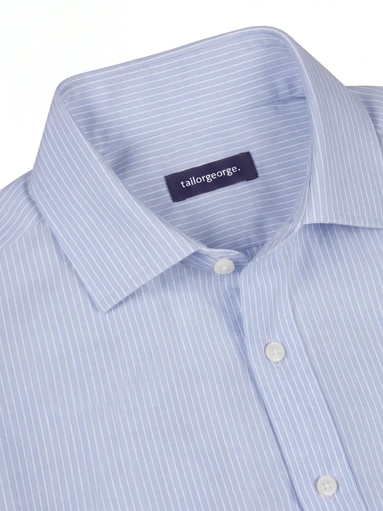 Camisa de popelina blanca lisa de fácil planchado