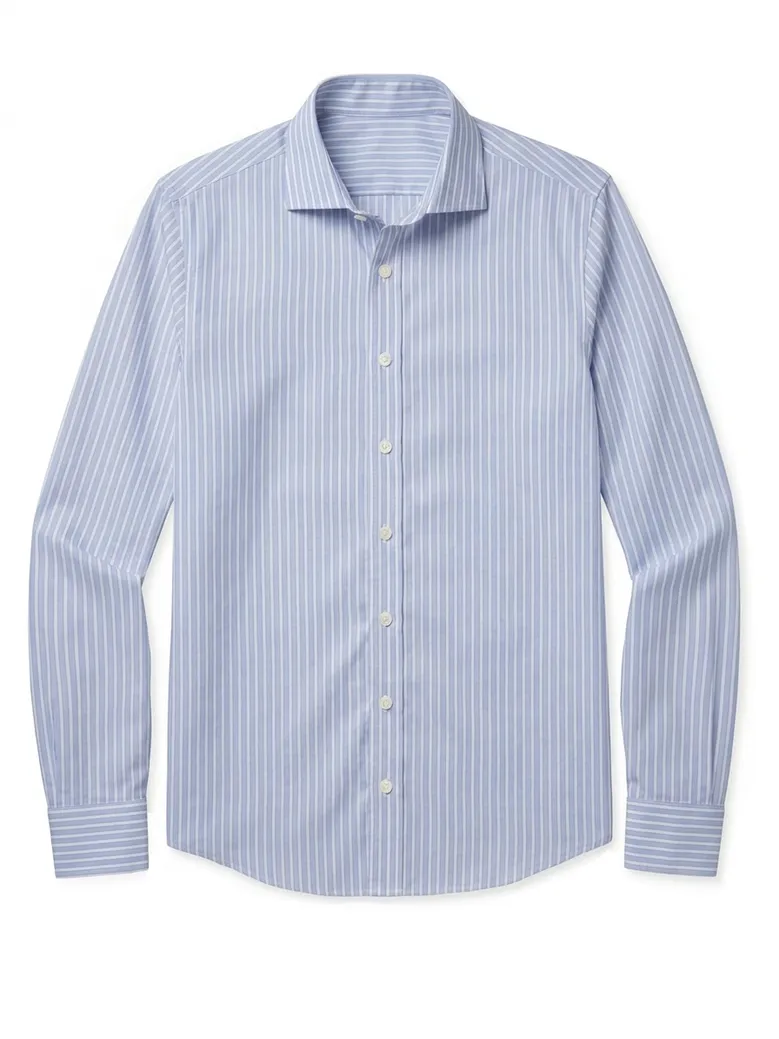 Camisa de popelina blanca lisa de fácil planchado