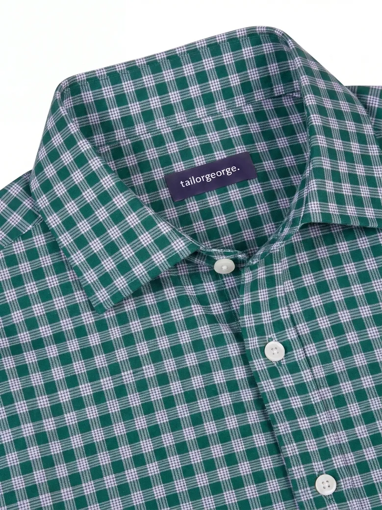 Camisa de popelina blanca lisa de fácil planchado