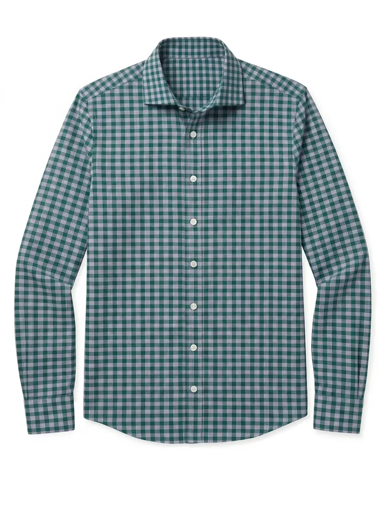 Camisa de popelina blanca lisa de fácil planchado