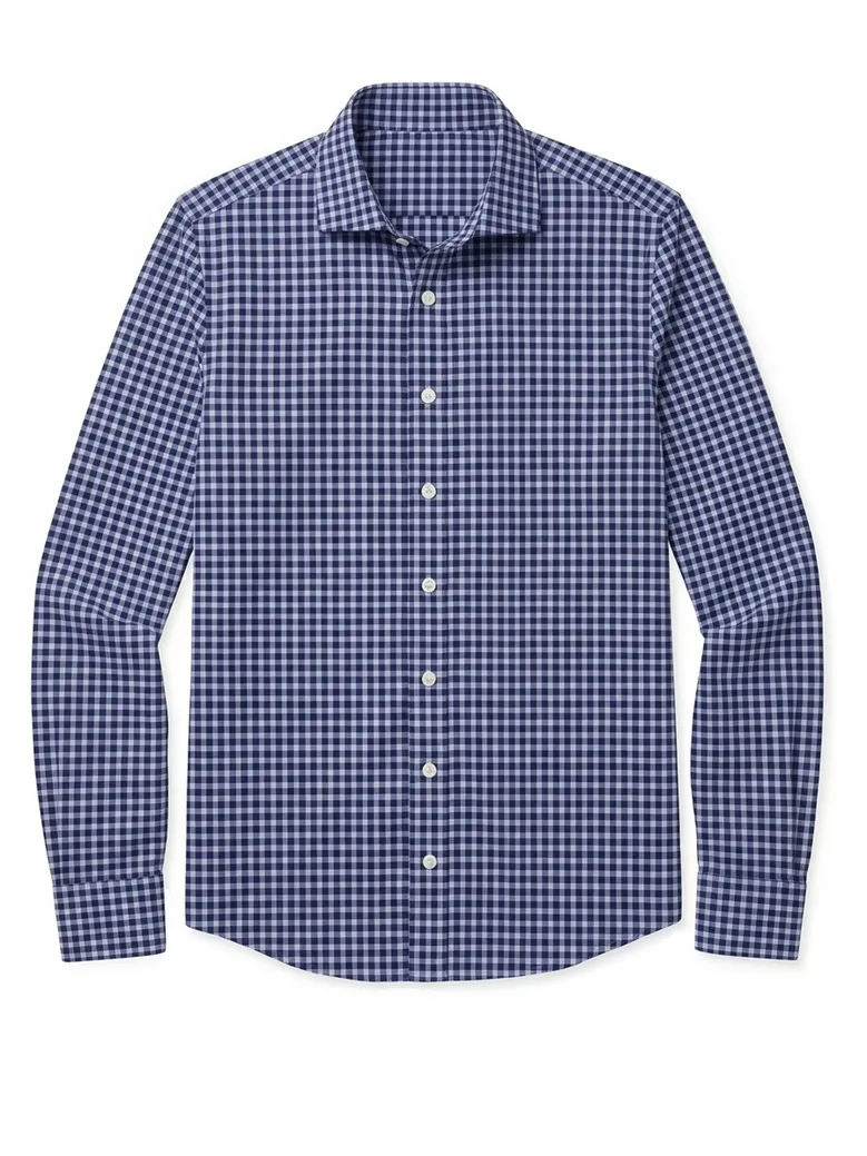 Camisa de popelina blanca lisa de fácil planchado