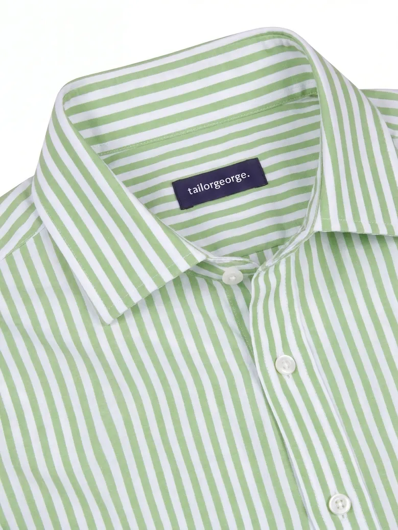 Camisa de popelina blanca lisa de fácil planchado