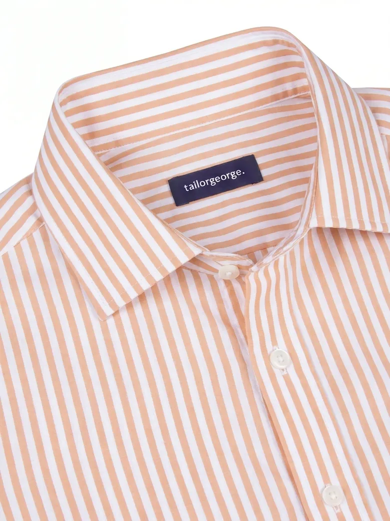 Camisa de popelina blanca lisa de fácil planchado