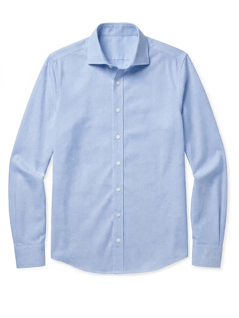 Camisa de popelina blanca lisa de fácil planchado