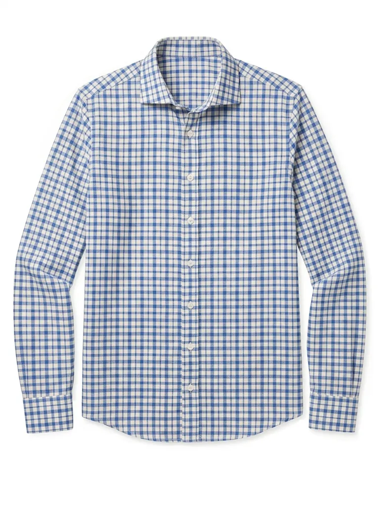 Camisa de popelina blanca lisa de fácil planchado