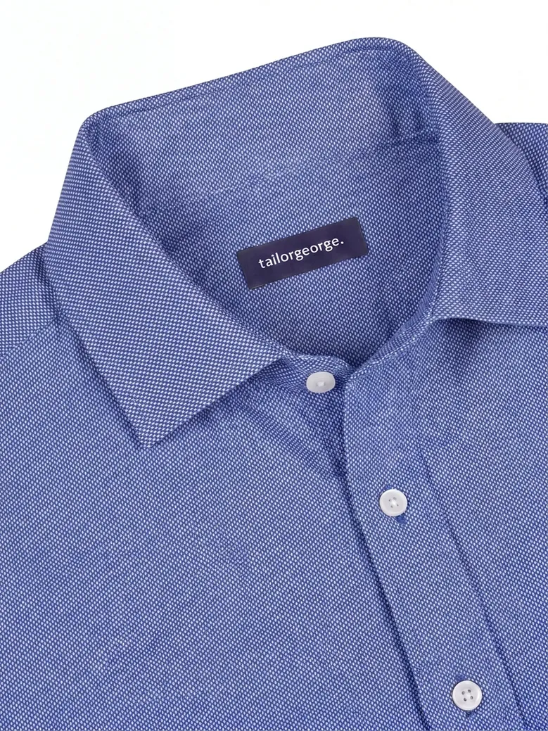 Camisa de popelina blanca lisa de fácil planchado