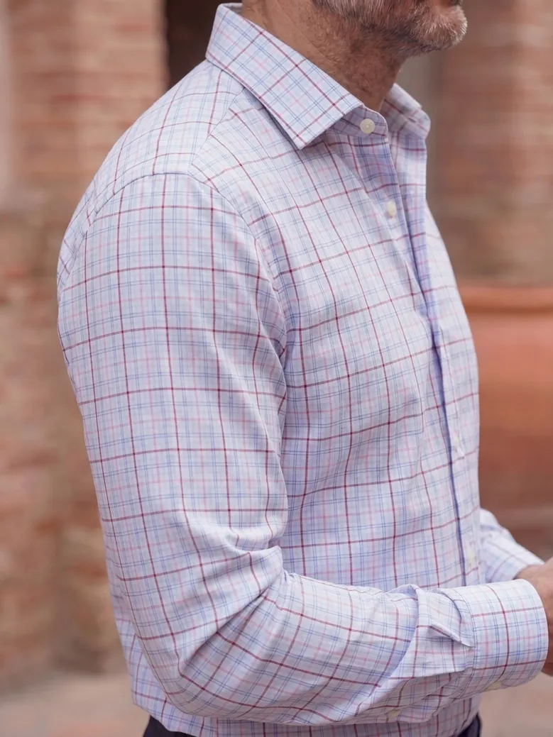 Camisa de popelina blanca lisa de fácil planchado