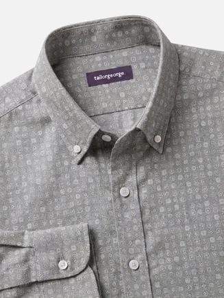 Camisa de franela ligera con estampado