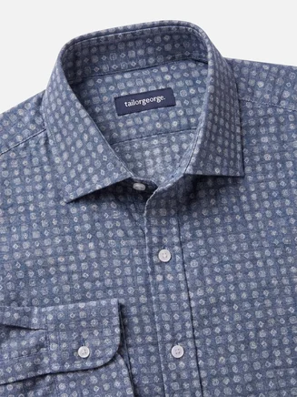 Camisa de franela ligera con estampado