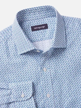 Camisa de popelina estampada
