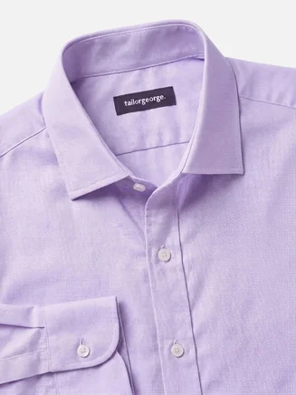 Camisa Oxford royal fácil de planchar