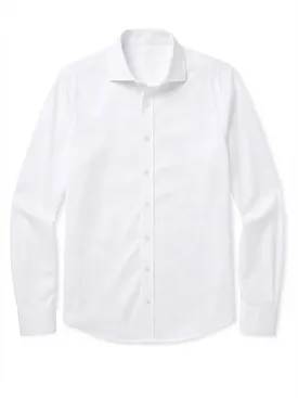 Camisa blanca en popelina fina
