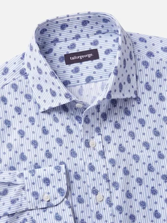 Camisa de popelina estampada