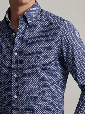 Camisa Liberty azul marino de planchado fácil