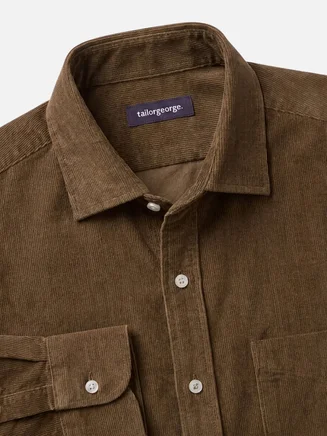 Camisa de pana gruesa